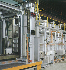 Roller hearth type hardening furnace